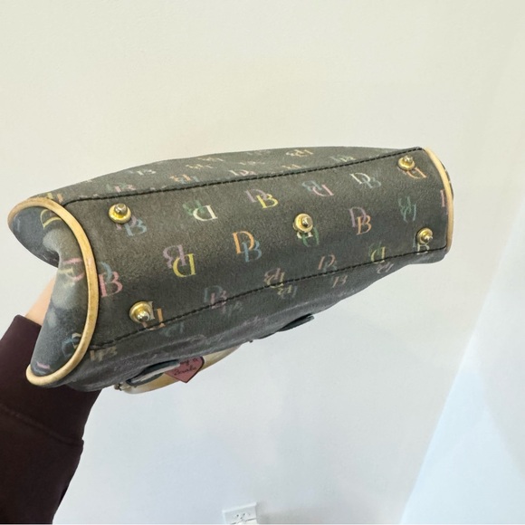Vintage Y2K Dooney and Bourke mini monogram bag with matching coin pouch - Picture 8 of 16